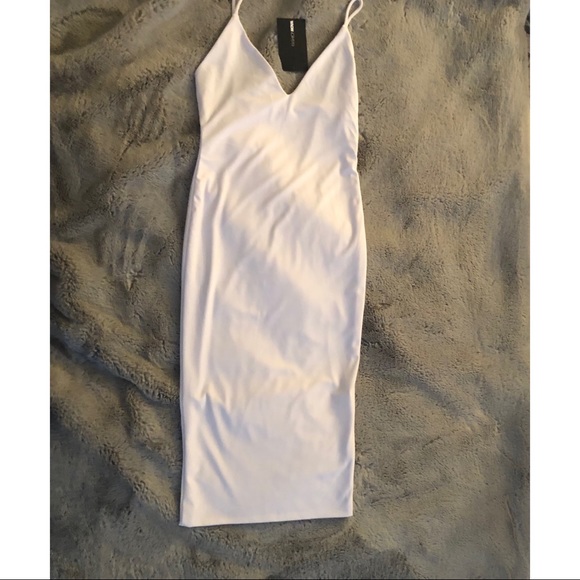 Fashion Nova Dresses & Skirts - White Simple BodyCon Dress